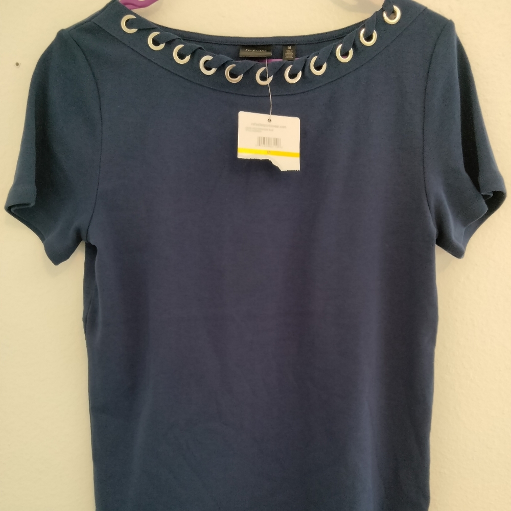 Rafaella blue shirt